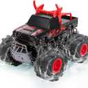 BainGesk Remote Control Monster Truck Toys, 1:16 Amphibious Waterproof RC Car, 2.4GHz 4WD All Terrain Toys with 2 Rechargeable Batteries, Off-Road Truck Gifts for 6 7 8 9 10 11 12 Year Old Boys (Red)