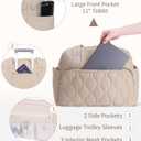 Wandering Nature Personal Item Travel Bag, Small Duffle Bag for Women with Wet Pocket & 14'' Laptop Compartment, Lightweight Carry on Weekender Duffel, Gourd Pattern (Beige)