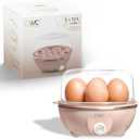 COOK WITH COLOR 350W Electric Double Layer Egg Cooker - Egg Boiler for Hard Boiled, Soft Boiled, and Omelettes, 6.1x6.1x5.5, Dusty Rose (Original)