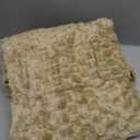 Beige Throw Blanket 50"60" inches Fuzzy 3D Jacquard Decorative Flannel Fleece Super Soft Plush Cozy Blanket for Couch Sofa Chair Lightweight,Khaki