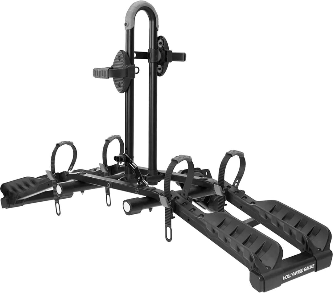 Hollywood Racks Destination 2 Hitch Bike Rack, Transports 2 Bikes up to 35 lbs Each - Lightweight Platform Style Bike Carrier for Car, SUV, or Truck - Secure, Foldable Bicycle Car Racks