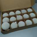 Brightown 15 Pcs Beige Velvet Christmas Balls, 3.15 Inch Velvet Ornaments for Christmas Tree, Christma Tree Flocked Ornaments Balls for Family Holiday Wedding Party Xmas Hanging Decoration