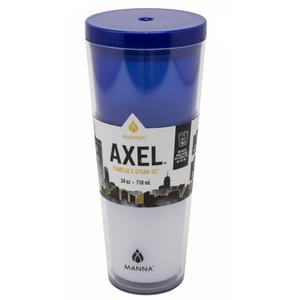 MANNY AXEL TUMBLER PLASTIC 24 OZ BLUE