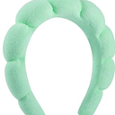 Headband for Women and Girls, Wrap Hairband for Washing Face, Shower, Makeup, Skincare, 1 Count (Pack of 1), Green