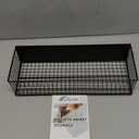 Magnetic Basket Fridge Large Magnetic Pen Holder Whiteboard Metal Wire Basket Storage Item Organizer (Large Black)