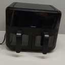 CHEFMAN 6 Quart Dual Basket Air Fryer Oven with Easy View Windows, Sync Finish, Hi-Fry, Auto Shutoff, 2 Independent 3Qt Nonstick Dishwasher Safe Frying Baskets, Digital Double Air Fryer - Black