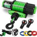 5500 Winch 12V Electric ATV/UTV Winch with Synthetic Rope,2pcs Wireless Remote and Winch Stopper for Towing Jeep Off-Road SUV Truck Car Trailer Boat