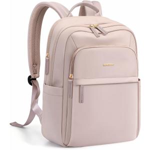 Travel Backpack for Women Personal Carry On Bag Business Weekender Hiking Multilayer Laptop Bag,16 Inch,Pink
