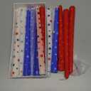 12 Pcs Independence Day Dripless Taper Candles 10 Inch Tall Unscented Candle Sticks White Red Blue Candle Set Independence Day Gifts Holiday Decor for Dinner, 4th of July Party, Anniversary