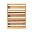 Lipper International 8840 Bamboo 3-Tier Spice Rack, 2.75-inch Depth Accommodates many Types of Spice Jars