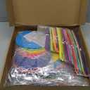 52 Pcs Mexican Fiesta Party Decorations 24 Fiesta Rainbow Tissue Paper Pom Poms 28 Hanging Paper Lanterns for Black History Festival, Cinco De Mayo Rainbow Parties Birthday Baby Shower