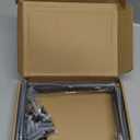 4 Pack - L 6" x H 4" x W1.5, 5mm Thick Black L Shelf Bracket, Iron Shelf Brackets, Metal Shelf Brackets, Floating Shelf, Shelf Supports with Screws