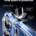 Mkeke Magnetic Clear Case for iPhone 17, Compatible with MagSafe, Military-Grade Protection, Phone Bumper 6.3 inch 2025