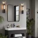 ANDY STAR 24x32 INCH Bronze Bathroom Mirror, Rounded Rectangle Oil Rubbed Bronze Mirrors for Bathroom,Tube Metal Framed, 1 Deep Wall Mounted Vertically/Horizontal