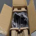 Waffle Maker, 1200W Belgian Waffle Maker, Dual Rectangular Thick Waffle Iron, 7-Level Browning LED Panel, Nonstick Plates, Anti-spill Design, Audible Ready Beep, Easy Cleanup, Stainless Steel (Black)