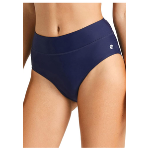 BALEAF Women's Modest Bikini Bottom High Waisted Swim Bottoms Full Coverage Bathing Suit Bottom for Women Navy Blue S
