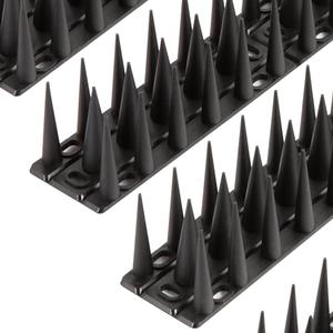 OFFO Bird Spikes, Keep Birds Pigeon Woodpecker Away Device Outdoor, Covers 14.7 Feet(4.5m), Black