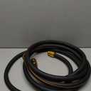 Giraffe Tools Garden Hose 5/8" Custom Length, No Kink, Flexible, Leakproof Water Hose, 600 Burst PSI, 15ft Male Female Fittings,Black Orange