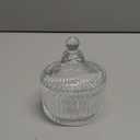 2 Pcs Large Body Powder Puff and Container Powder Container with Puff Powder Puff Crystal Container Soft Washable Reusable Velour Face Body Glitter Powder Puff Wet Dry Makeup (Pink) (Simple, Clear)