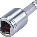 0.53L  0.41W inches Upgraded Trailer Winch Adapter, 630 Stainless Steel Universal Boat Marine Trailer Winch Handle Replacement, Trailer Winch Accessory for Boat Marine Sailboat Trailer Winch