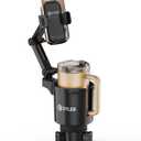 DYLEN Cup Holder Phone Holder for Car, 2 in 1 Cup Holder Phone Mount with Adjustable Base, Long-Arm Supports 360 Rotation, Car Phone Holder Compatible with All Phones| Anti-Slip&No Shake Design
