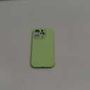 LOVE 3000 Designed for iPhone 15 Pro Case, Premium Silicone with [Soft Anti-Scratch Microfiber Lining] Shockproof Protective Phone Case for Men Women Girls 6.1", Matcha