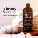 Luxury Mop Soap Highly Scented Floor Cleaner, Concentrated Formula, No Streaks, Residue or White Cast, Floor Cleaning For Tile, Sealed Hardwood, Laminate, Vinyl and Stone Grand Luxe 32 oz