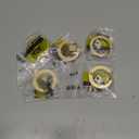 PATIKIL 6Pack Drawer Ring Pull Handles, 1.57" Zinc Alloy Hole Ring Cabinet Knobs with Screws for Cupboard Cabinet Drawer Dresser Closet Door, Gold