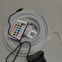 16.4FT DC24V RGB LED Neon Rope Lights with Remote/APP Control, Waterproof, Flexible, Multicolor, Modern Style for Bedroom, Room, Outdoors, Christmas Decor