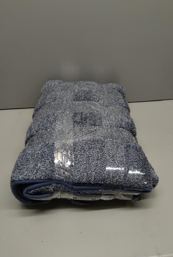 Dusty Blue Bathroom Rugs, Soft Large Absorbent Microfiber Bath Rugs Non Slip Quick Dry Fluffy Bath Mats for Bathroom Floor Tub Showers, Machine Washable, 24x36 Inch