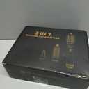 4 in 1 Rotating Hair Dryer Brush,Spinning Hair Dryer with Detachable Brush(2" & 1.5"),Negative Ionic Brush Blow Dryer 100-120V,3 Heats and 2 Speeds Rotating Hot Air Brush for Curling,Straight,Drying