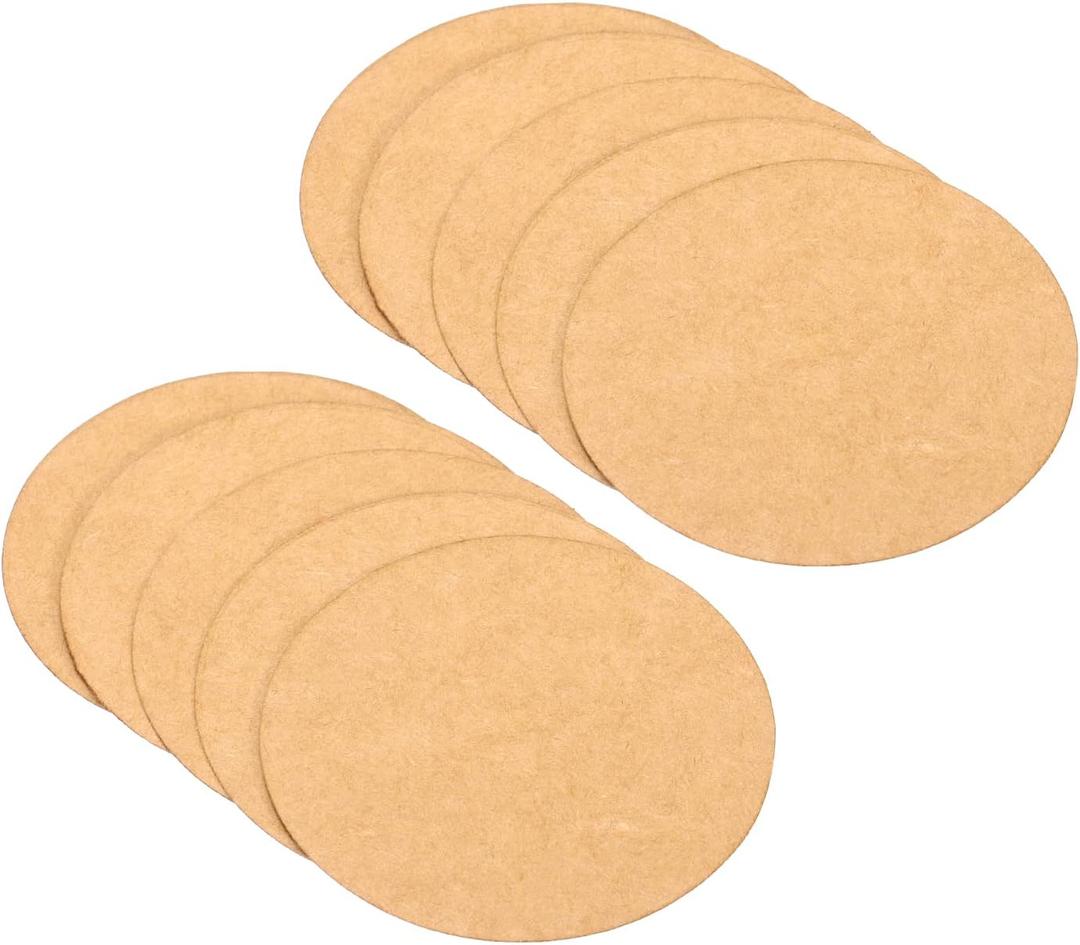 PATIKIL 2-inch Round Cardboard Paper, 50 Pcs Blank Disc Circles Slices for Party Decorations DIY Craft Arts Drawing Painting Writing, Brown
