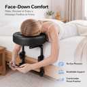 Massage Head Rest for Bed at Home, Adjustable 18" Height Face Cradle Massage Head Holder, Bed Massage Attachment Kit with Face Cushion for Morning Care, Post Workout Use, Evening Skincare
