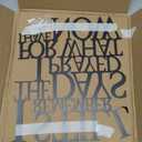 Motivational Black Metal Wall Art Home Office Decor Inspirational Living Room Wall Decor for Bedroom,I Still Remember The Days I Prayed What I Have Now, Encouragement House Warming Gift for Women Men