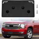 Front License Plate Bracket Tag Holder Compatible with Chevy Suburban & Tahoe 2015 2016 2017 2018 2019 2020, Front Bumper License Plate Holder Mounting Frame, OE Replace# GM1068193, 23235997