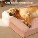 BFPETHOME Dog Beds for Large Dogs, Orthopedic Dog Bed for Medium Large Dogs,Big Waterproof Couch Pet Bed with Removable Washable Cover