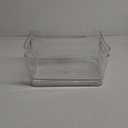 Isaac Jacobs 2-Pack Large Clear Storage Bins (13.5 x 10 x 6) w/ Handles, Plastic Box Set, Home, Office, Fridge, Freezer, Kitchen, Pantry Organization Container, BPA-Free/Food Safe (Large, 2 Pack)