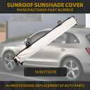 Dasbecan Beige Assembly Panoramic Sunroof Sun Shade Corn Curtain Cover Compatible with VW Jetta Golf Tiguan Sharan Audi Q5 2008-2017 Replaces# 1K9877307B
