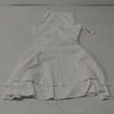 Kaximil Women's Ruffle Hem Boat Neck Mini Dress Sleeveless Ruched Corset Short Party Dresses, S