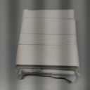 2 x MoodLife 2-Pack Silicone Straw Holder for Cabinet Door,Reusable Adhesive Container for Kitchen Storage Solutions, Cupboard Organizer and Space Saving Hacks (White)