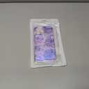 Case for iPhone 15, Colorful Retro Oil Painting Aesthetic Flowers Glossy Design Cute Curly Wavy Edge Easy Grip Soft Bumper Protective Slim Thin Phone Cover Case for Women Girly, Purple