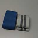 Fashion Striped Webbing Heavy Duty Polyester Webbing 1 1/2" Woven Ribbon Trims Crossbody Bag Purse Strap for Lanyard DIY Crafts (Navy Bule, 3yards) (Black,Blue)