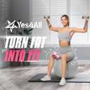 Yes4All 360 Hip Trainer, Kegel, Pelvic Floor & Thigh Exerciser for Women, Leg Toning & Inner Thigh Workout Tool, Home Gym Hip Abductor Machine (Pink)