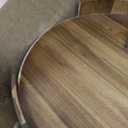 Extra Large Round Ottoman Coffee Table Tray, 22" Big Kitchen Serving Trays for Huge Ottoman Counter Giant Decorative Organizer, Huge Wood Serveware Tray with Built-in Handle for Big Job