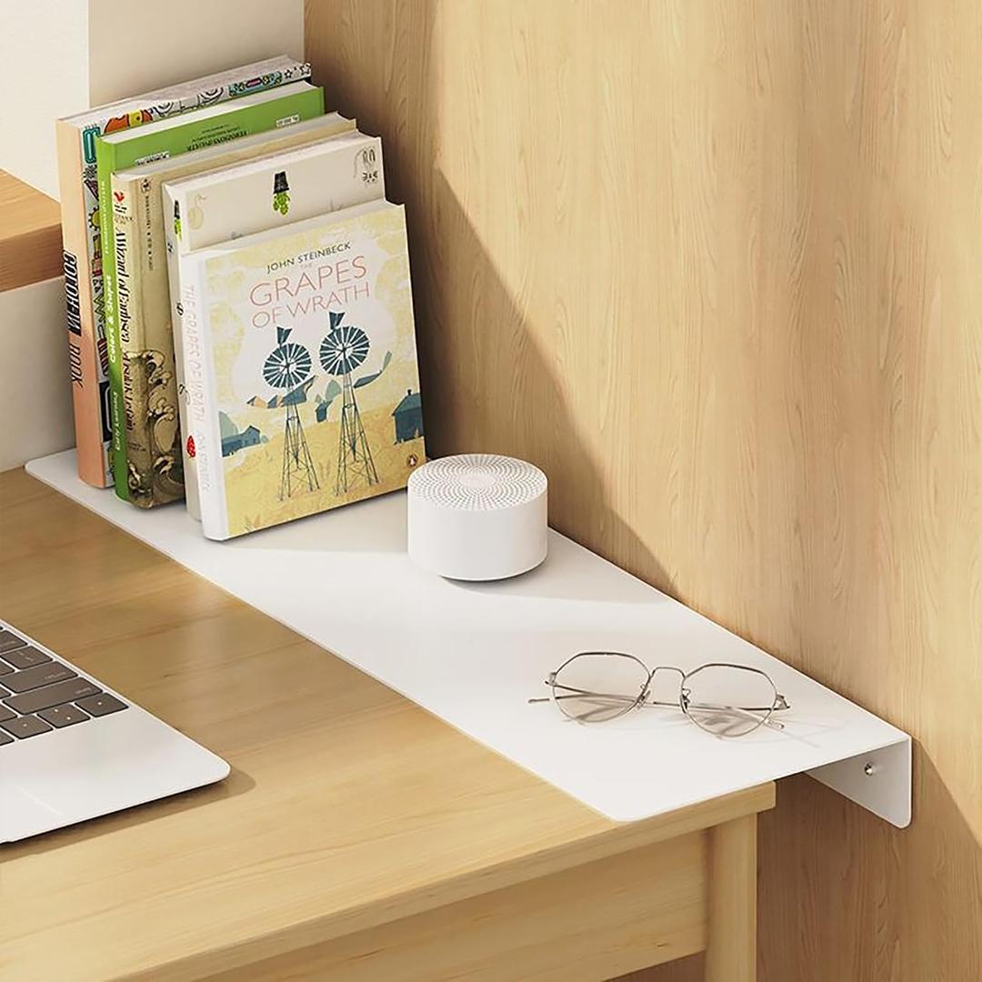 Metal Kitchen Refrigerator Gap Partition Countertop Gap Extension Board,Gap Covers Between Countertop and Walls, Refrigerator Side Partition, No Drill(White,23.62 * 3.93inch)