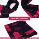 Sumato Scarf for Women Fall Winter Shawl Wraps Long Women Scarves Warm Soft Cashmere Feel Classic Tree Style (Rose)