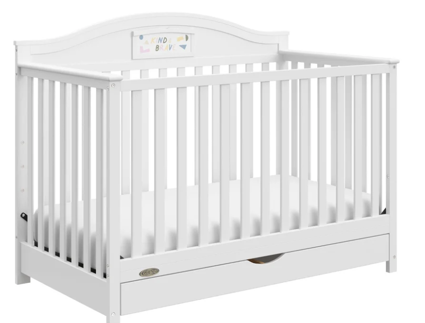 Graco® Story Customizable 5-in-1 Convertible Crib with Drawer, White