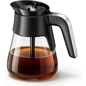 10 Cup Replacement Coffee Pot, Premium Glass Carafe for Ninja Coffee Maker, with Brew-Through Lid and Strong Handle, Fits CM401 CM371 CP301 CM300 CM400 CF091