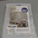 MIULEE Short Curtains for Windows - Greyish White Blackout Half Window Curtains Thermal Insulated Privacy Drapes for Kitchen Bedroom Bathroom Grommet Top Small Basement Tiers W40 x L36 Inch 2 Panels