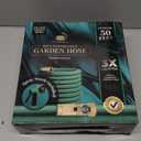 Garden Hose, NON-EXPANDABLE Garden Hose, Super Light Weight Hose, No Burst, 3/4 inch Solid Brass Connectors, 50 Ft, Grassy Green